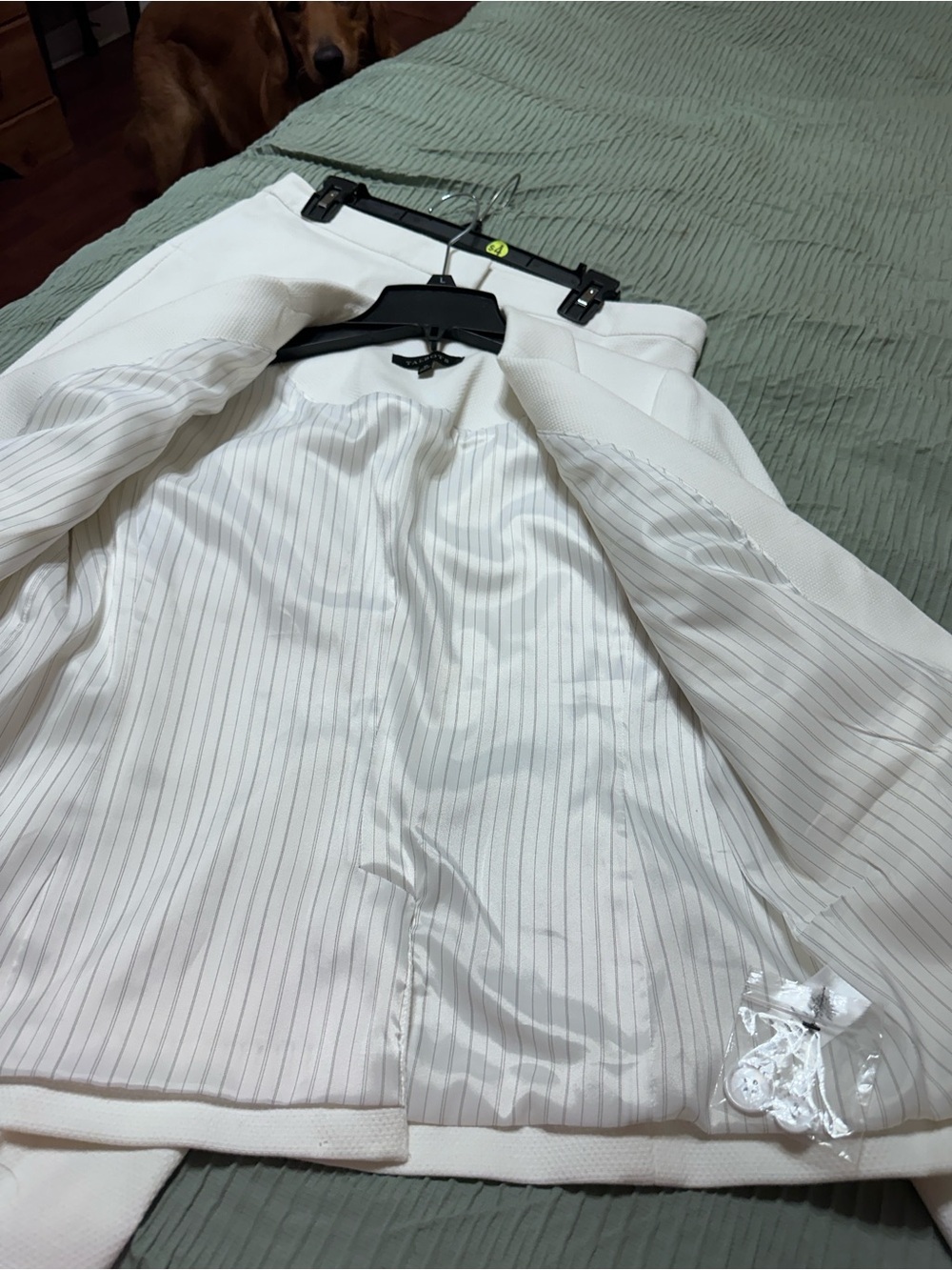 Talbots White Women's Pant Suit - Picture 4 of 5